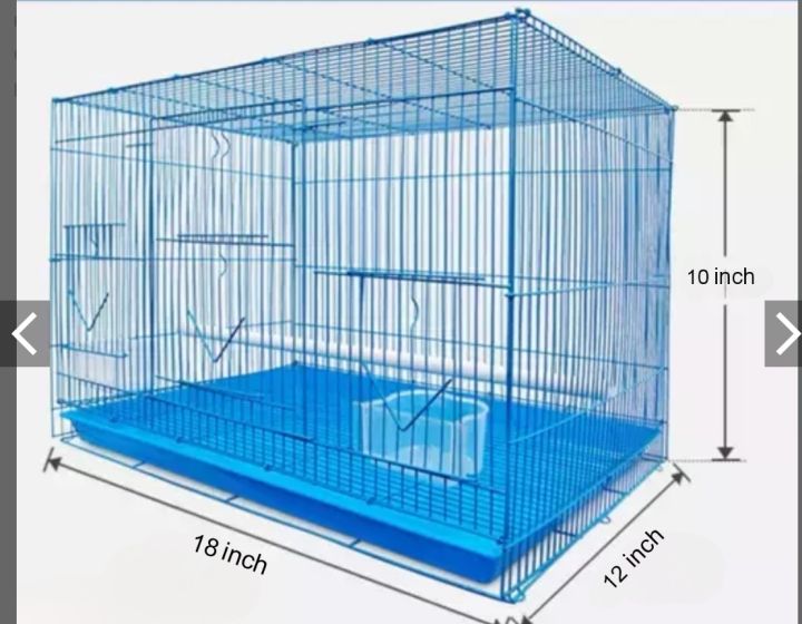 Big Square Size 18Wx24Lx13H China Premium Metal Bird Cage Cash On Delivery Available