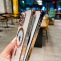 HOCE Frameless Clear Magnetic Phone Case For iPhone 15 14 13 12 11 Pro Max 14 15 Plus MagSafe Case Luxury Plating Borderless Ultra Thin Hard Transparent Back Cover. 