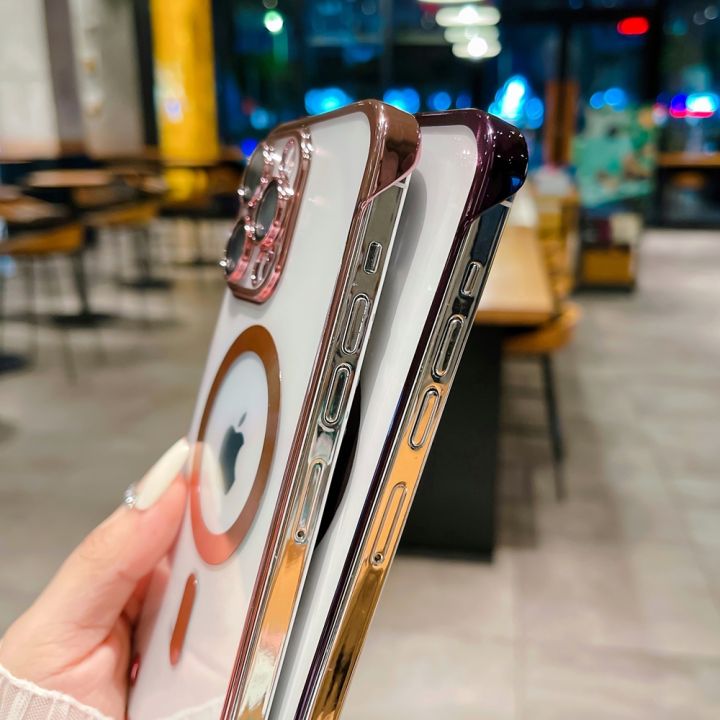 HOCE%20Frameless%20Clear%20Magnetic%20Phone%20Case%20For%20iPhone%2015%2014%2013%2012%2011%20Pro%20Max%2014%2015%20Plus%20MagSafe%20Case%20Luxury%20Plating%20Borderless%20Ultra%20Thin%20Hard%20Transparent%20Back%20Cover%20-%20Image%206