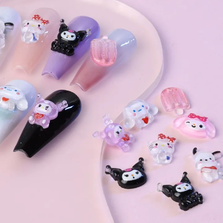 50PCS/Lot%20Kawaii%20Kuromi%20Nail%20Charms%20Hello%20Kitty%20Nail%20Art%20Design%20Gems%20Sanrio%20Craft%20Acrylic%20Nail%20Supplies%20Accessories%20Rhinestone%20-%20Image%203