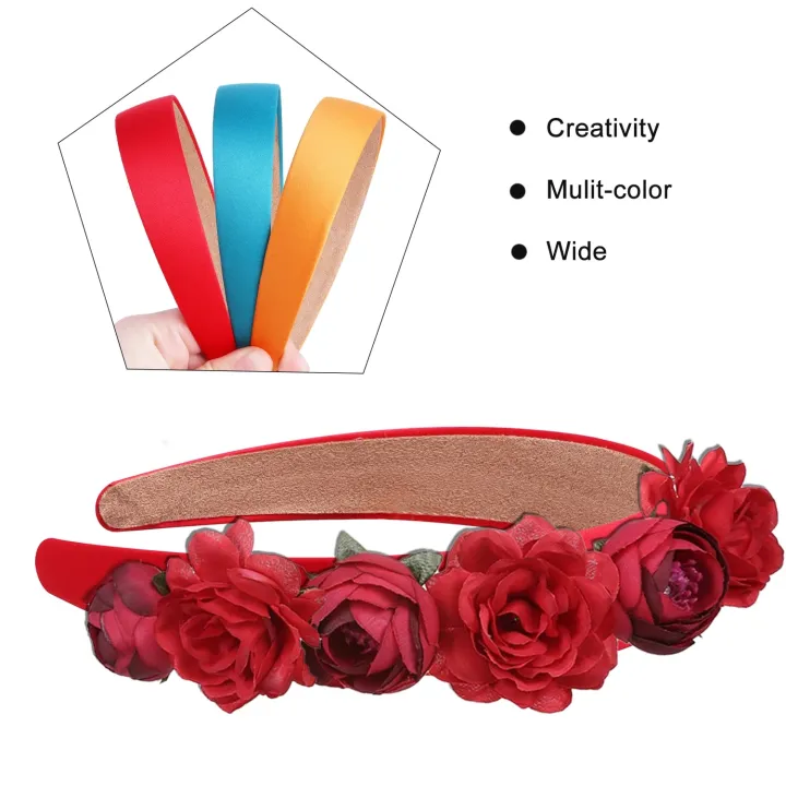 Simple%20Solid%20Color%20Satin%20Headbands%20for%20Women%20Wide%20Non-slip%20Headband%20Gilrs%20Colorful%20Comfortable%20DIY%20Hairband%20Hair%20Accessories%20-%20Image%205