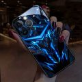 Multicolored Smart Voice-activated Call Light-emitting Shell LED Light Mobile Phone Case For IPhone 14/14 Plus/14 Pro/14 Pro Max/13/13 Mini/13Pro/13 Pro Max Glowing Bumper Shockproof Skin Feeling Frosting And Anti Scratch Protective Shell.