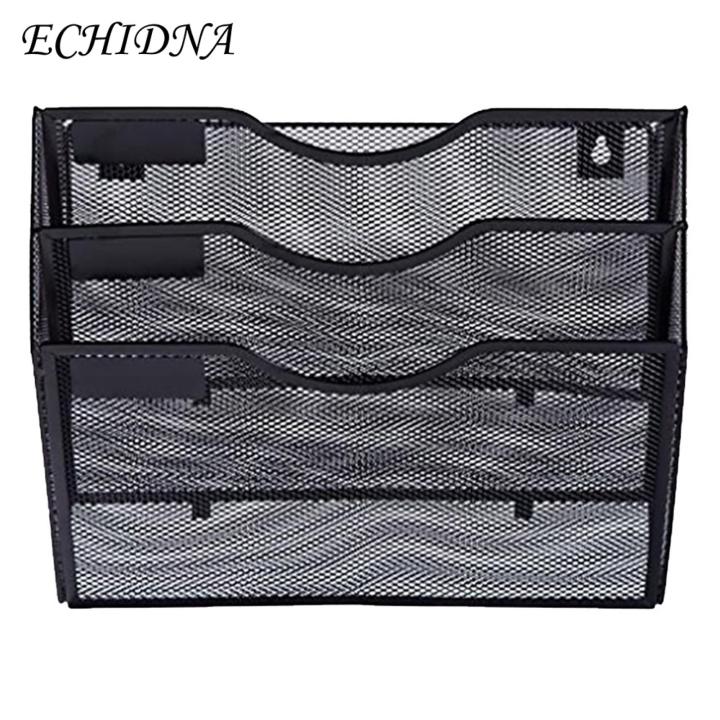 Vertical Space Saver 3 Tier Wall Mounted File Holder Large Capacity Document Organizer for Home Office Wall File Organizer