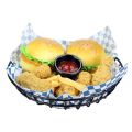 YES LADY Metal Wire Basket Black Display Basket Chips Barrel Fast Food Holder Potato for Kitchen Restaurant French Fries Basket Tableware Snack Container Food Bucket. 