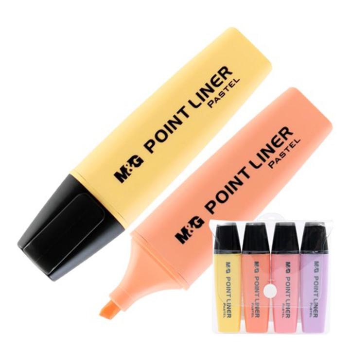 M&G AHM21580 Highlighter Pastel 4color Set