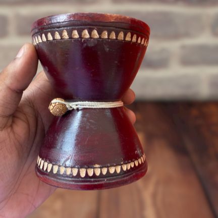 Dug Dugi professional musical instruments / hight-4 inch + {PREMIUM QUALITY} HAND MADE WOODEN DUGDUGI - Musical instrument