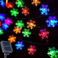 Snow Flake light 28 Led 5 Meter String Lights Multicolur Plug in Fairy String Lights,Indoor, Outdoor, Wedding Party, Christmas Tree, New Year, Garden Decoration. 