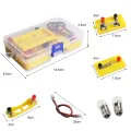 Physics Science Kit Puzzle Practical Ability DIY Physics Science Lab Basic Circuit Learning Starter Kit for Kids. 
