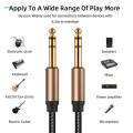 1/4 inch Guitar Instrument Cable, Male to Male TRS 1/4 inch to 1/4 inch 6.5mm Stereo Audio Cable, for Studio Monitor Electric Mandolin Organ.. 