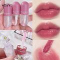 Mini Capsule Shape Glitter Transparent Lip Gloss Crystal Jelly Color-Changing Lipstick Long Lasting Moisturizing Liquid Lipstick. 