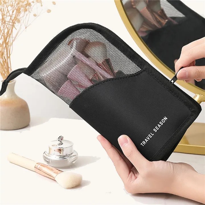 Makeup%20Brush%20Case%20Makeup%20Brush%20Holder%20Travel%20Waterproof%20Cosmetic%20Bag%20Stand-up%20Foldable%20Makeup%20Cup%20with%20Zipper%20(Black%20+%20Pink)%20Vnce%20Lncei%20-%20Image%202