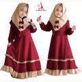 Irani Style Baby Borka Dubai Charry Georgette with Hijab Set for Muslim Baby. 