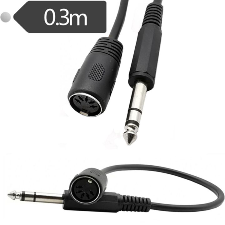 2X%20MIDI%20CABLE,5-Pin%20Din%20Female%20to%20Monoprice%206.35mm%20(1/4%20Inch)%20Male%20TRS%20Stereo%20Audio%20Extension%20Cable%20-%20Image%205