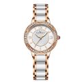 New Women Watch Luxury Diamond Rose Gold Dress Watches For Women Waterproof Fashion Resin Ceramic Female Watch Zegarek Damski. 