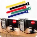 Velcro Cable Ties Nylon Reusable Computer Data Charger Organizer Tie Self Adhesive Storage Wire Tape. 