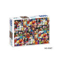 Qi play manufacturers cross-border One Piece cartoon animation paper puzzle 1000 pieces of adult and children's assembly educational toys.