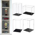 Large Acrylic Display Case for Figures Clear Display Box Cabinet Showcase for Toy/LEGO/Collectibles/Figurine/Memorabilia Storage.