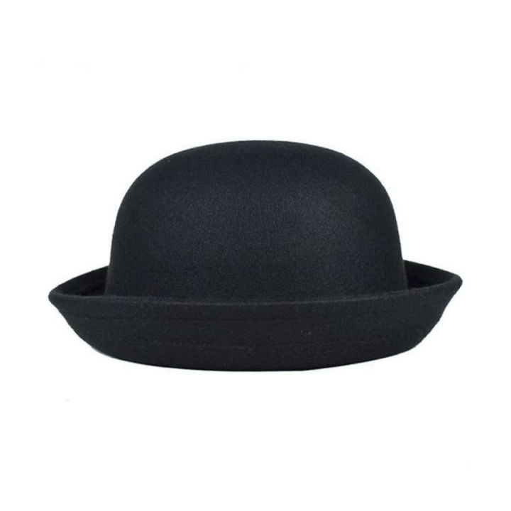 Black%20Synthetic%20Dhoom%203%20Bowler%20Felt%20Round%20Hat%20For%20Men%20-%20Image%208