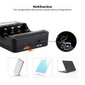 Liitokala Lii-500 4 Slots Smart Intelligent Battery Charger Kit For 3.7V Li-Ion & 1.2V Ni-Mh Rechargeable Battery Lcd Display. 