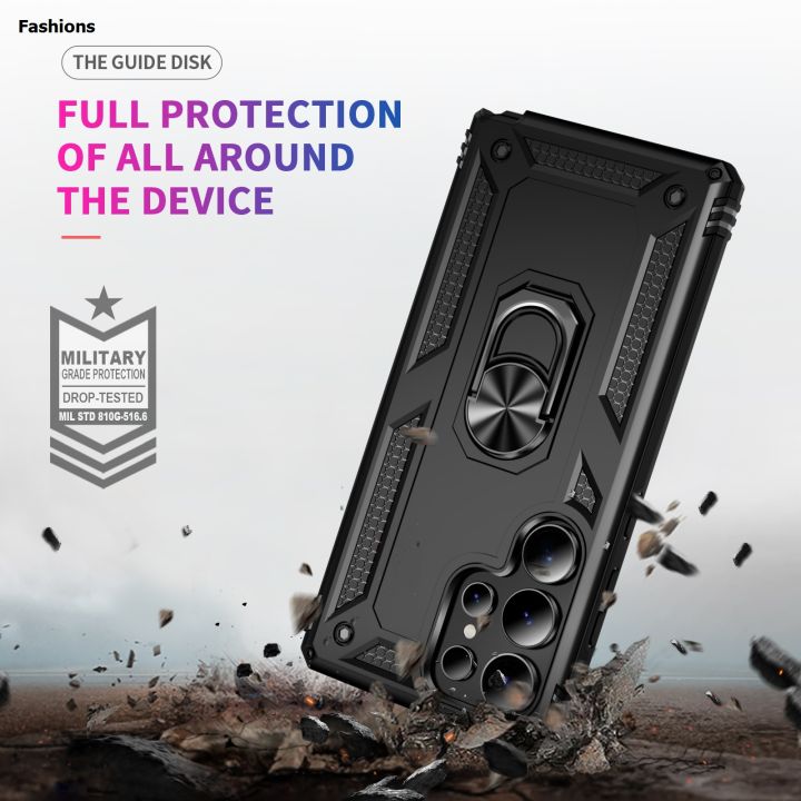 Fashions%20For%20Samsung%20S25%20S24%20S23%20Ultra%20Shockproof%20Folding%20Armor%20Case%20for%20Bargain%20price%20Samsung%20Galaxy%20S25%20S24%20S23%20Plus%20S24FE%20Stand%20Holder%20Ring%20Cover%20-%20Image%205