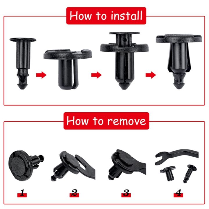 200PCS%20Bumper%20Clips%208mm%20Push%20Fender%20Flare%20Fastener%20for%20Infiniti%20and%20Nissan%20Plastic%20Rivet%20Retainer%20Clips%20-%20Image%204