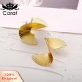 Carat Golden Irregular Spiral Earrings Bohemian Gold Butterfly Leaf Earrings Statement Punk Jewelry for Women Girls Style Minimalist Style Earrings. 