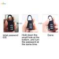 Combination Lock with Cable Security Cable Portable Steel Cable 3 Digit Multipurpose Code Lock Luggage Lock Cable Set for Luggage Gym Locker. 