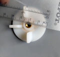 Four Teeth White Plastic Mixer Grinder Brass Insert for Strength and Long Lasting Life Jar Coupler - 4.3 CM.