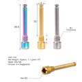 4X Titanium Bolts for Bicycle Disc Brake Pad Threaded Pin Inserts Screw for R Hydraulic Disk Caliper-Titanium.