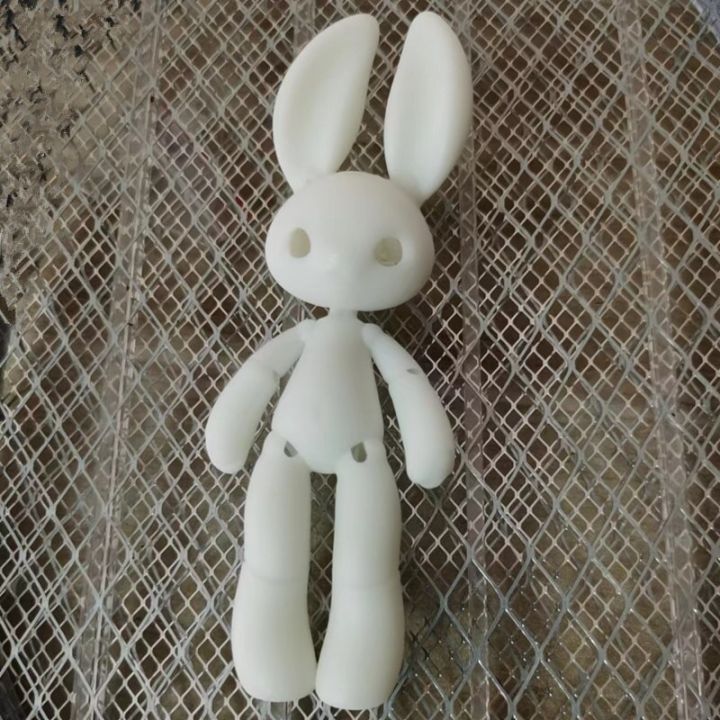 New%2014.5cm%20Height%203D%20Printed%20Resin%20Rabbit%20Doll%20Pet%20Multi%20Joint%20Movable%201/12%20Bjd%20Girl%20Dress%20Up%20Toy%20-%20Image%202