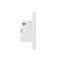 Wifi Smart Fan Light Switch with Speed Control Glass Panel Can Control Remotely Work for Tuya Alexa Google Home Smart Life. 