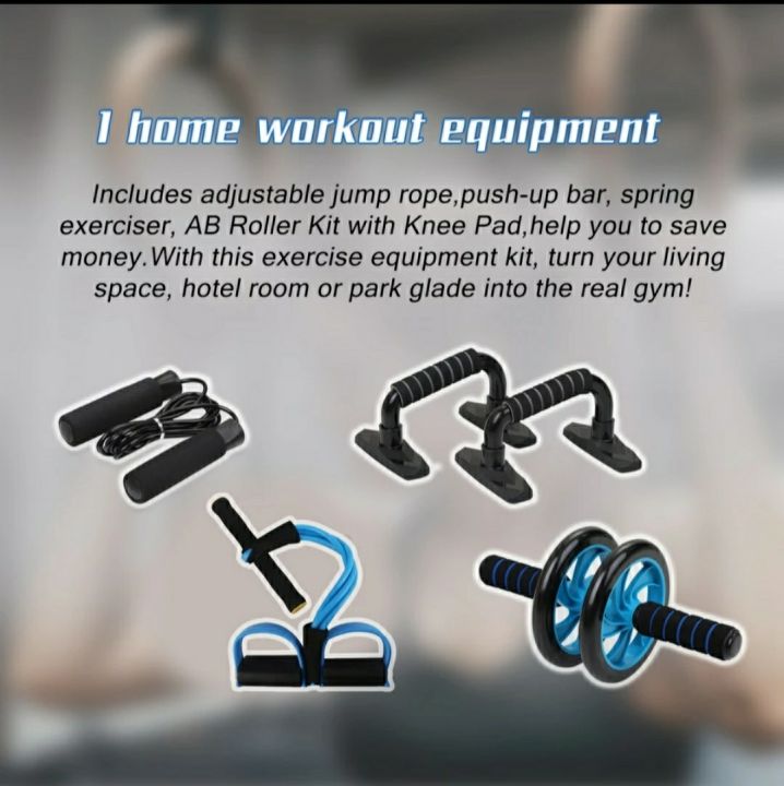 4-in-1%20AB%20Roller%20Kit%20Abdominal%20Press%20Wheel%20Pro%20with%20Push-UP%20Bar%20Jump%20Rope%20Knee%20Pad%20Gym%20Home%20Exercise%20Fitness%20Workout%20Equipment%20-%20Image%203