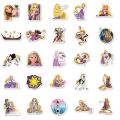 10/30/50pcs Disney Cartoon Movie Tangled Rapunzel Stickers for Kids DIY Laptop Phone Stationery Waterproof Vinyl Anime Sticker. 