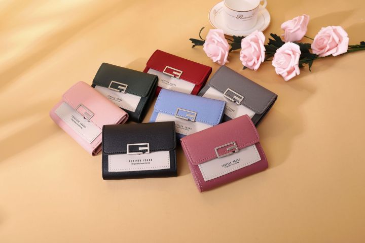New Small Wallet Female Short Korean Version Of The Student Cute Mini Fashion Wallet Coollan Bag Wallet Imported From China