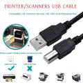 USB Printer Cable 1.5Meter - Cable Protector. 