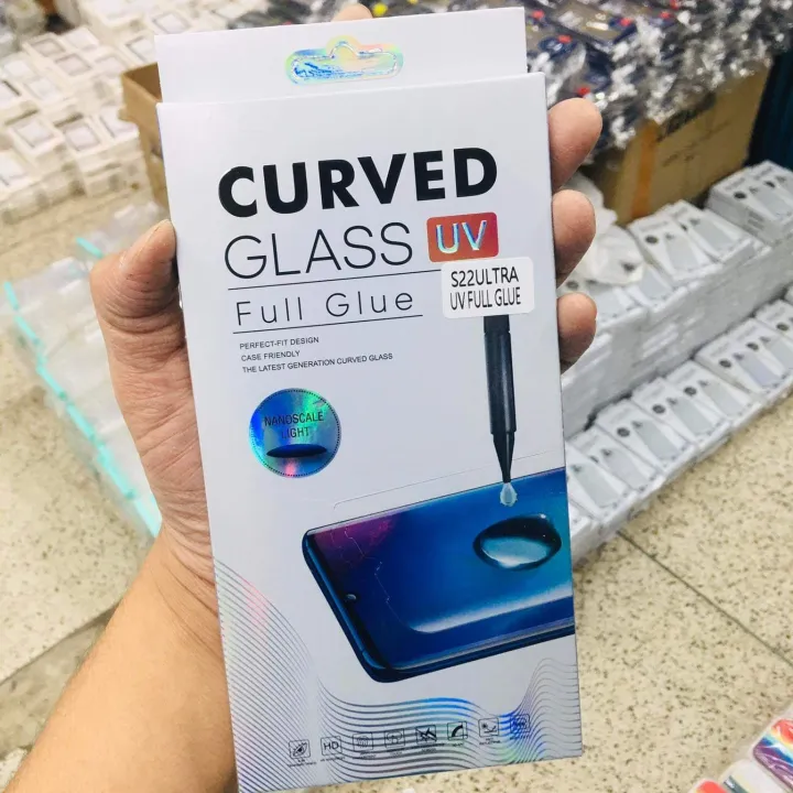 Samsung%20Galaxy%20S22%20Ultra%20(High%20Quality)%20UV%20Glass%20Light%20Adhesive%20Full%20Glue%20Tempered%20Glass%20Screen%20Protector%20-Transparent%20-%20Image%202