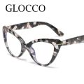 Vintage Fashion Anti Blue Light Hyperopia Reading Glasses Women Men T Brand Big Transparent Computer Cat Eye Glasses Frame +1 +2. 