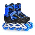 In Line Roller skates adjustable shows Black And Blue Latest version. 