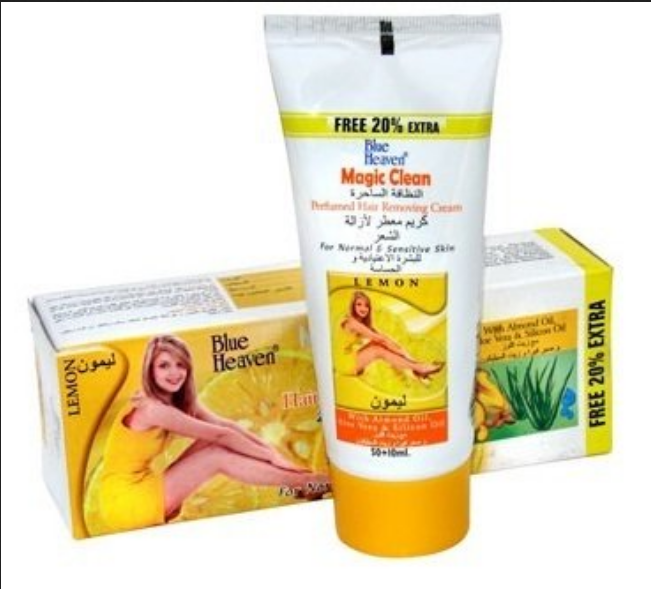 Blue Heaven Magic Clean Perfumed Hair Removing Cream - Lemon - 60ml