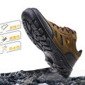 Cross-border cold adhesive hiking shoes 2024 new outdoor plus size sports men's shoes foreign trade travel hiking suede labor protection shoes. 