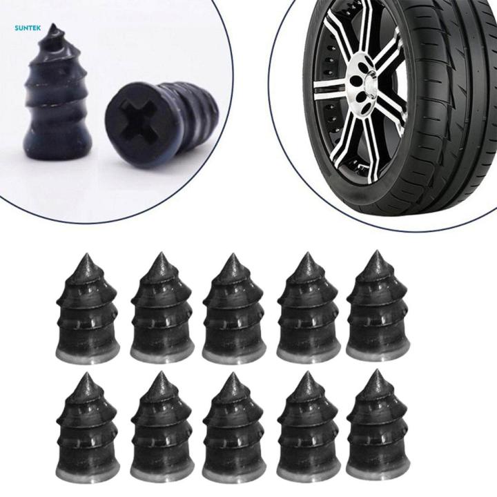 10Pcs Quick Repair Tool Vacuum Tyre Repair Rubber Nail for Car Tire Puncture 0.53cmx1.17cm