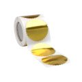100/250PCS 45mm Silver Golden Redness Certificate Wafer Company Seal Labels Stickers for Embossing Award. 
