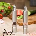 Stainless Steel Small Pepper Crusher - Silver.