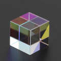6-Side Light Cube Stained Optical Glass Prism Physics Experiment with Gift Box. 