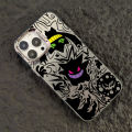 Tide brand Geng ghost dark wind phone case Apple 15 color silver case iphone13 hard shell 14 pro case 11 pro.