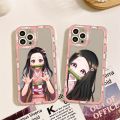 Kamado Nezuko Kimetsu No Yaiba Phone Case for iPhone 11 12 13 Mini Pro Max 14 Pro Max Case shell. 