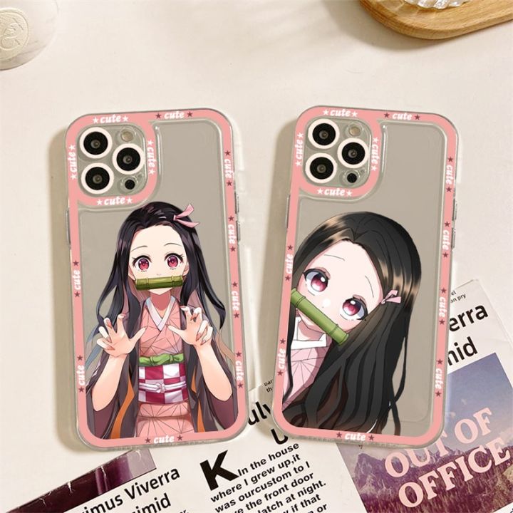 Kamado Nezuko Kimetsu No Yaiba Phone Case for iPhone 11 12 13 Mini Pro Max 14 Pro Max Case shell