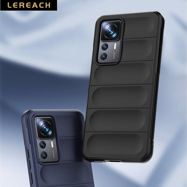 Lereach For Xiaomi 12T Pro / 12T / K50 Ultra Cover Case Liquid Silicone Skin-Friendy Concave-Panel Back Cover Case