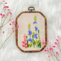 DIY Embroidery Kit with Retro Hoop Flower Pattern Printed Cross Stitch with Frame Handmade Sewing Art Craft Gift Home Decoration Vnce Lncei.