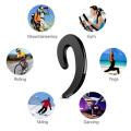 Kobwa Ear-Hook Wireless Headphones Non Ear Plug Bluetooth Headset,Bone Conduction Headphone for Cell Phone Talk (Single Ear). 